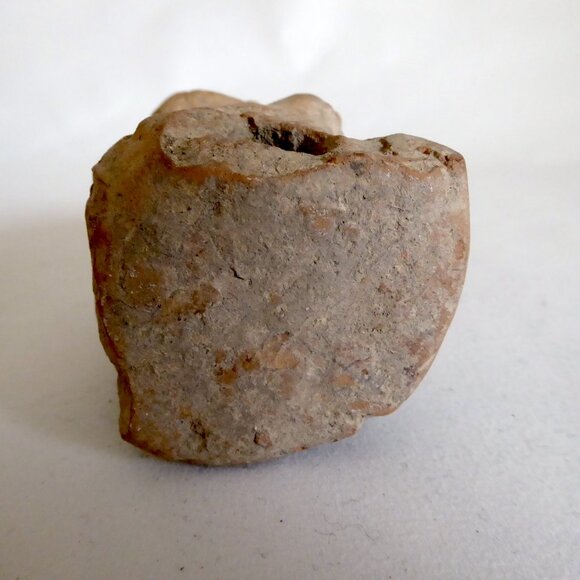 ANCIENT PRE-COLUMBIAN CLAY POTTERY EARTHENWARE SEATED FEMALE ARTIFACT (DAMAGED) - Picture 11 of 11